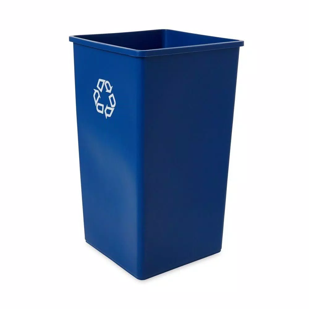 Rubbermaid Commercial Products Rubbermaid Commercial 50 Gal. Blue Square Recycling Container