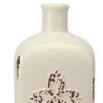 Stonebriar Collection Stonebriar Farmhouse Worn White Ceramic Decorative Vase with Blessed Design thumbnail 3