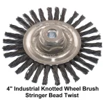 MIBRO 7-Piece Industrial Wire Brush and Hand Brush Set for Deburring, Rust and Scale Removal thumbnail 6