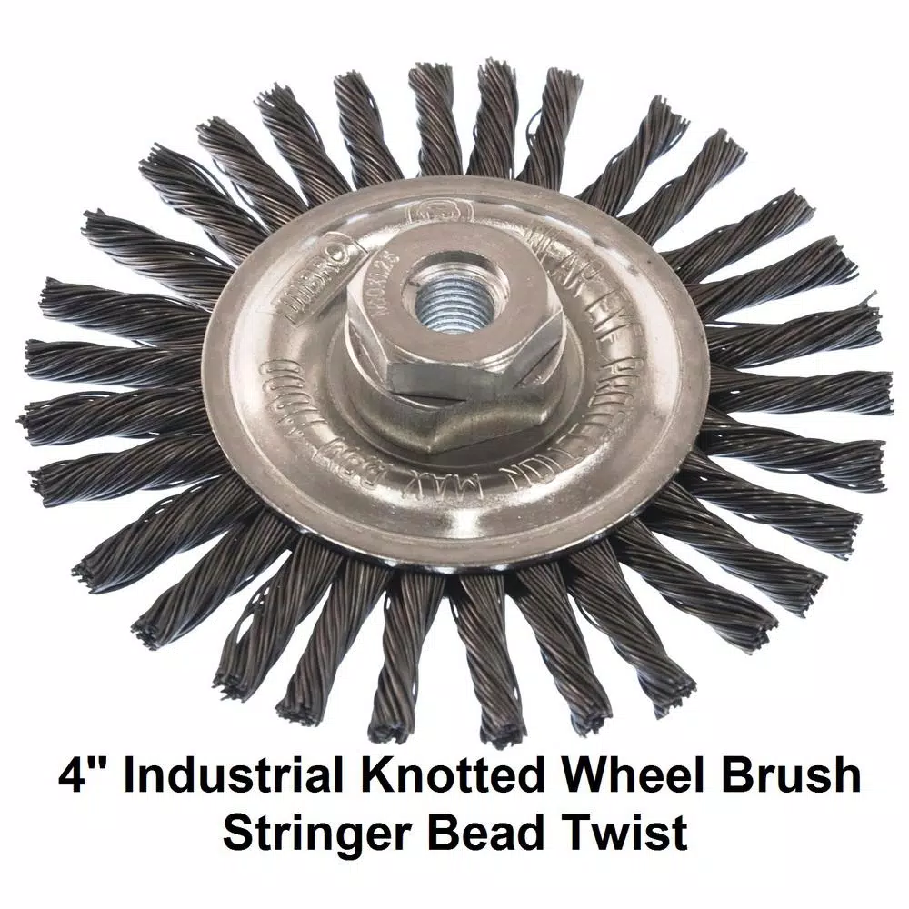 MIBRO 7-Piece Industrial Wire Brush and Hand Brush Set for Deburring, Rust and Scale Removal