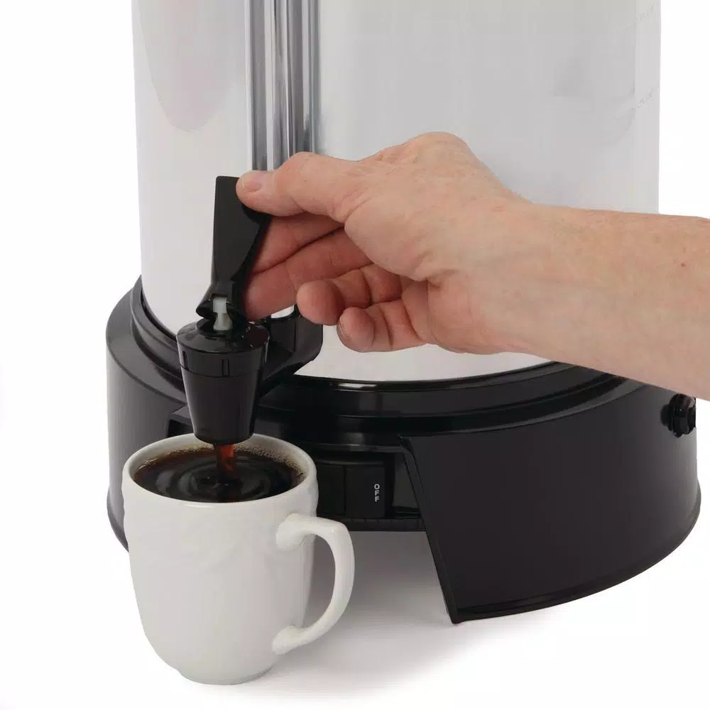West Bend 55-Cup Commercial Aluminum Coffee Urn with Automatic Temperature Control