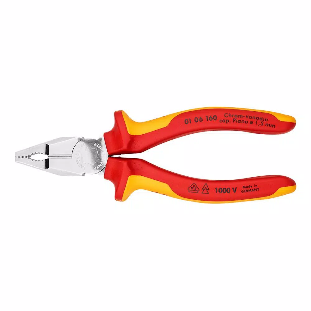 KNIPEX 6-1/4 in. Insulated Combination Pliers, VDE Tested