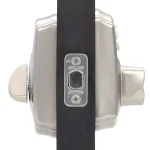 Schlage Camelot Satin Nickel Keypad Electronic Deadbolt and Georgian Knob Set thumbnail 2