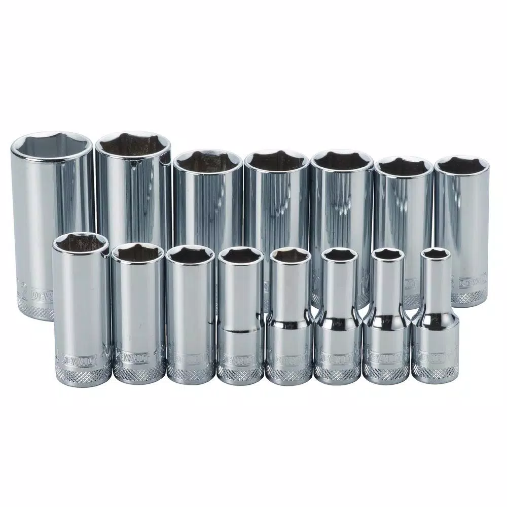 DEWALT 15-Piece 3/8 in. Drive Deep Metric Socket Set