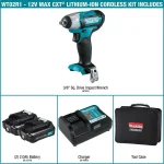 Makita 12V MAX CXT Cordless 3/8 in. Square Drive Impact Wrench Kit (WT02R1) thumbnail 2