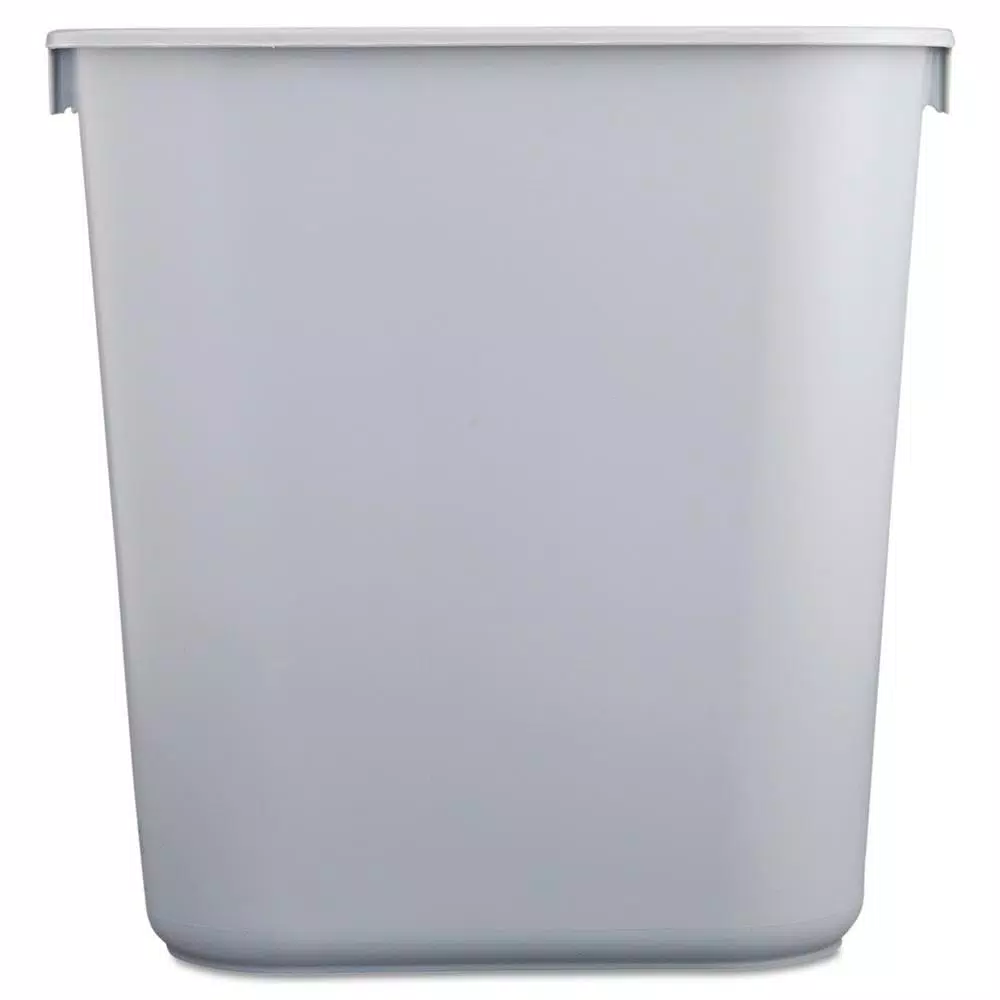 Rubbermaid Commercial Products Rubbermaid Commercial 3.5 Gal. Gray Rectangular Deskside Trash Can