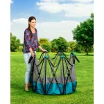 Regalo 8-Panel My Play Deluxe Portable Play Yard, 26 in. High with Attachable Canopy, Blue thumbnail 2