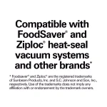 Hamilton Beach Nutrifresh Vacuum Sealer Bag Rolls, 11 in. x 16 ft., Pack of 3 thumbnail 2