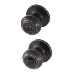 Honeywell Oil Rubbed Bronze Entry Door Knob, Keyed Entry, ANSI Grade 3 thumbnail 1