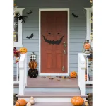 Haunted Hill Farm 36 in. Lighted Stacked Pumpkin Trio, Indoor/Outdoor Halloween Decor thumbnail 5