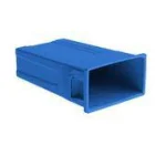 United Solutions 23 Gal. Blue Slim Recycling Highboy Waste Container thumbnail 3