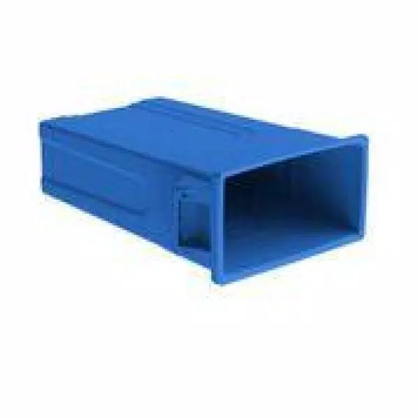 United Solutions 23 Gal. Blue Slim Recycling Highboy Waste Container