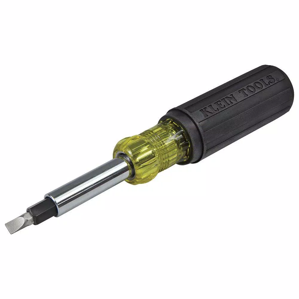 Klein Tools Heavy-Duty Multi-Bit Screwdriver and Nut Driver with Cushion Grip Handle
