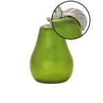 LITTON LANE Modern Reflections 16 in. Emerald Green Ceramic Decorative Pear Sculpture thumbnail 3