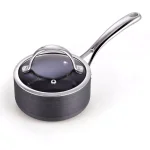 Cooks Standard 1 Qt. Hard-Anodized Aluminum Nonstick Saucepan with Glass Lid, Black thumbnail 1