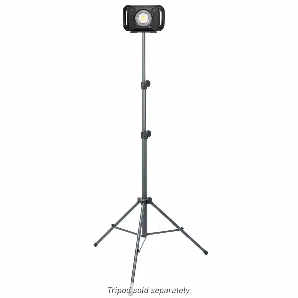 Advanced Lighting Systems 2000 Lumens LED Rechargeable Bluetooth Audio Work Light with Power Bank