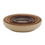 Denby Studio Craft 4-Piece Nesting Bowl Set, Brown Clay Serving Bowls thumbnail 5