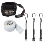 Ergodyne Squids 3192 Wrist Lanyard Tool Tethering Kit with Self-Adhering Tape and Elastic Tool Tails thumbnail 1