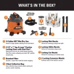 RIDGID 14 Gal. 6.0 Peak HP NXT Wet/Dry Shop Vacuum with 2.5 in. Hose and Accessories thumbnail 2