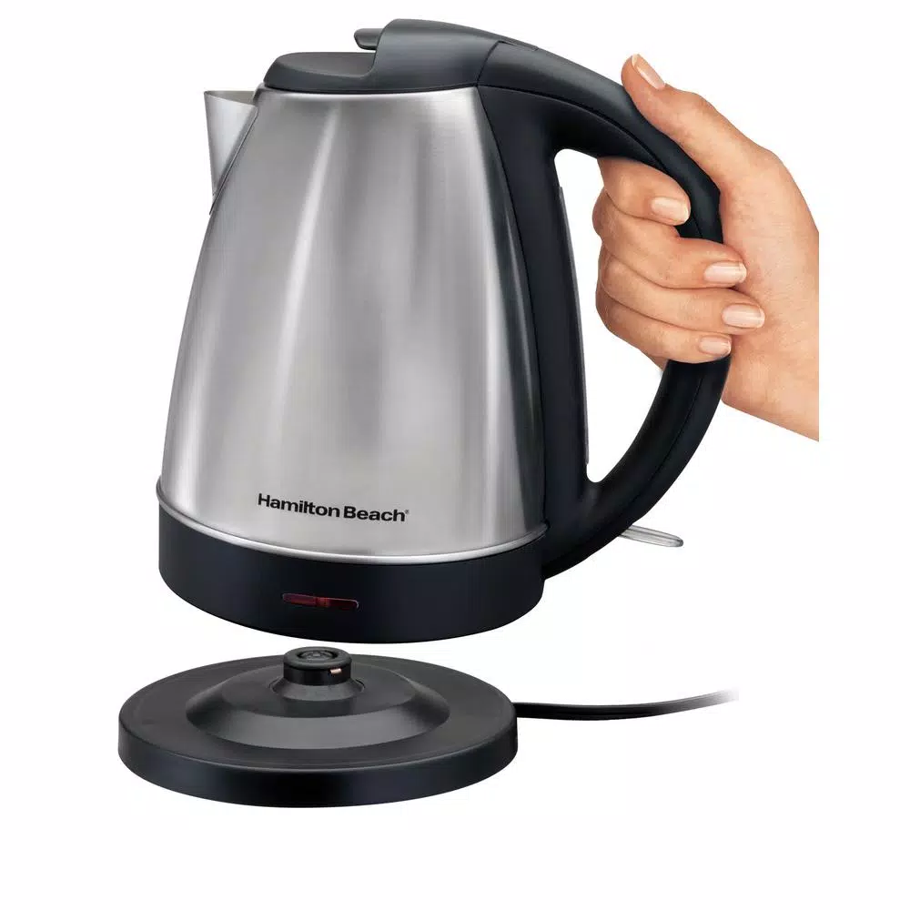 Hamilton Beach 1.7L Stainless Steel Electric Kettle, 1500W Rapid Boil