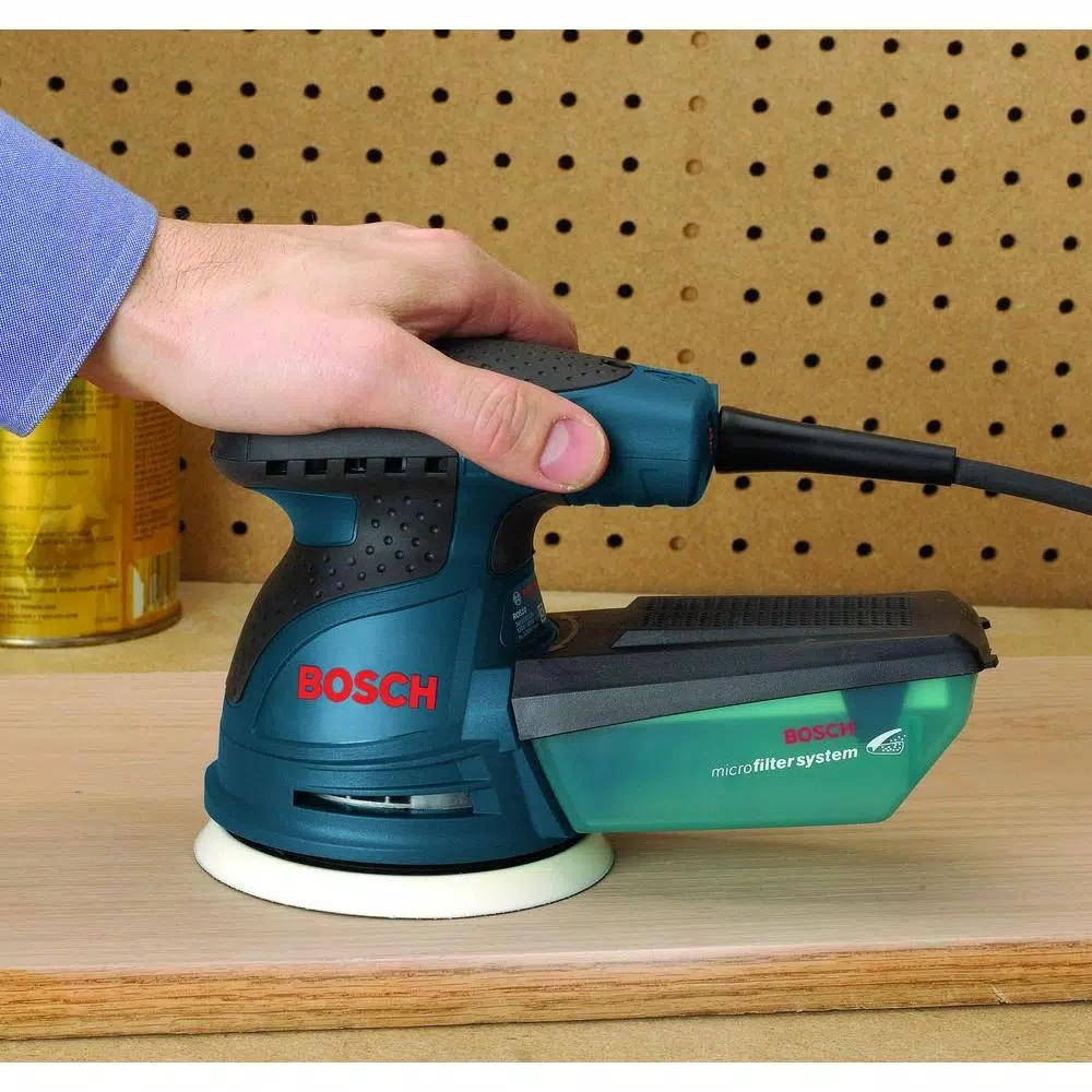 Bosch 5 in. Corded Single Speed Palm Random Orbital Sander/Polisher, 2.5 Amp