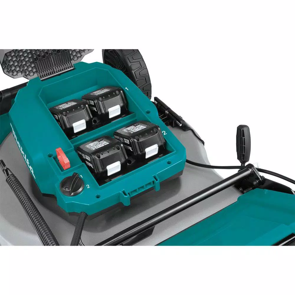Makita 21 in. 18V X2 (36V) LXT Brushless Cordless Walk Behind Push Lawn Mower Kit with 4 Batteries