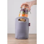 Kilner 34 oz Glass Make and Take Salad Jar Set with Neoprene Pouch and Stainless Steel Spork thumbnail 2