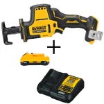 DEWALT 20V MAX ATOMIC Brushless Compact Reciprocating Saw Kit with 3.0Ah Battery & Charger thumbnail 1