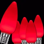 Wintergreen Lighting OptiCore C9 LED Red Smooth Opaque Christmas Light Bulbs, 25-Pack thumbnail 1
