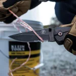 Klein Tools Klein Spring-Assisted Opening Folding Pocket Knife with 440C Stainless Steel Drop Point Blade thumbnail 3