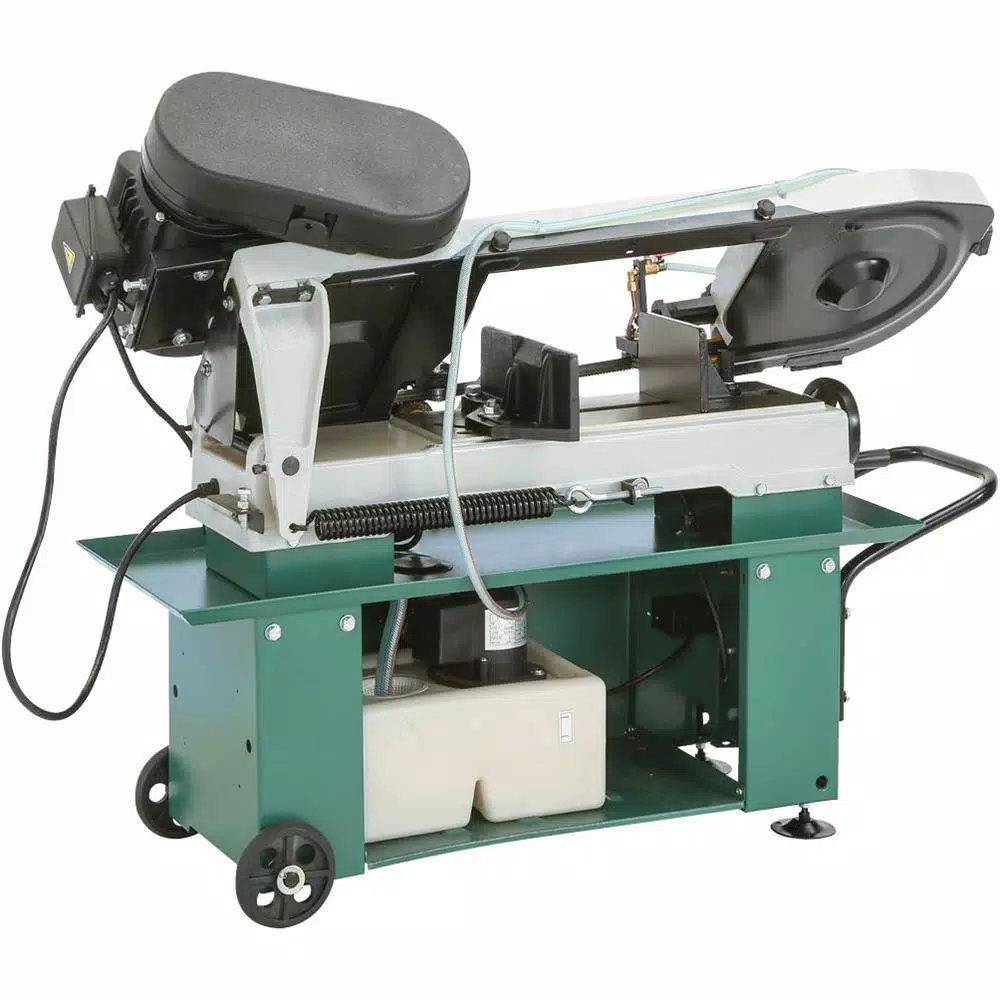 Grizzly Industrial 7" x 12" Metal Cutting Horizontal Bandsaw with Hydraulic Downfeed and Coolant System