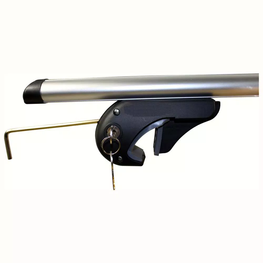 MaxxHaul 52 in. Aluminum Roof Top Cross Bar Set - 150 lbs. Capacity - Pair for Raised Side Rails