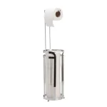 Bath Bliss Mod Collection Toilet Paper Holder and Reserve Stand with Storage in Chrome thumbnail 1