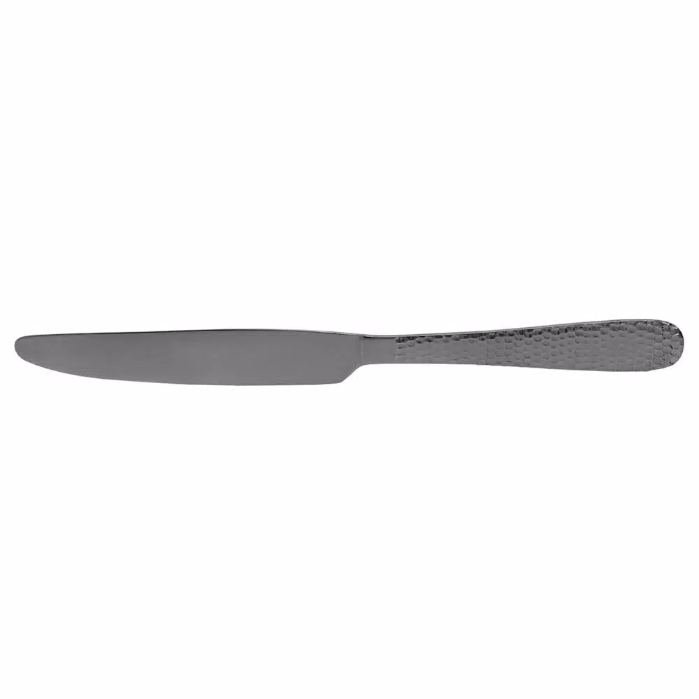 Unbranded Hammered Finish 18/0 Stainless Steel Dinner Knife Set, 4-Piece