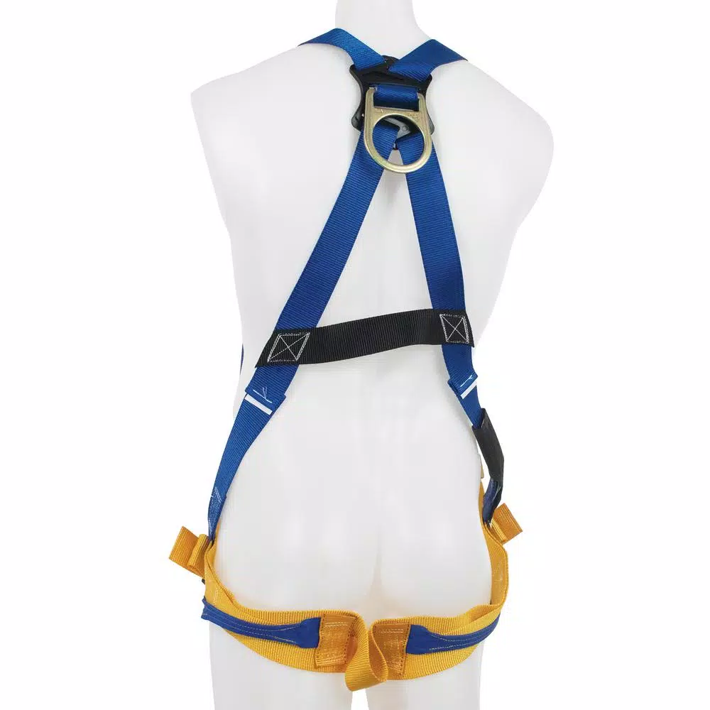 Werner LiteFit Standard 1 D-Ring Safety Harness, XL, Blue