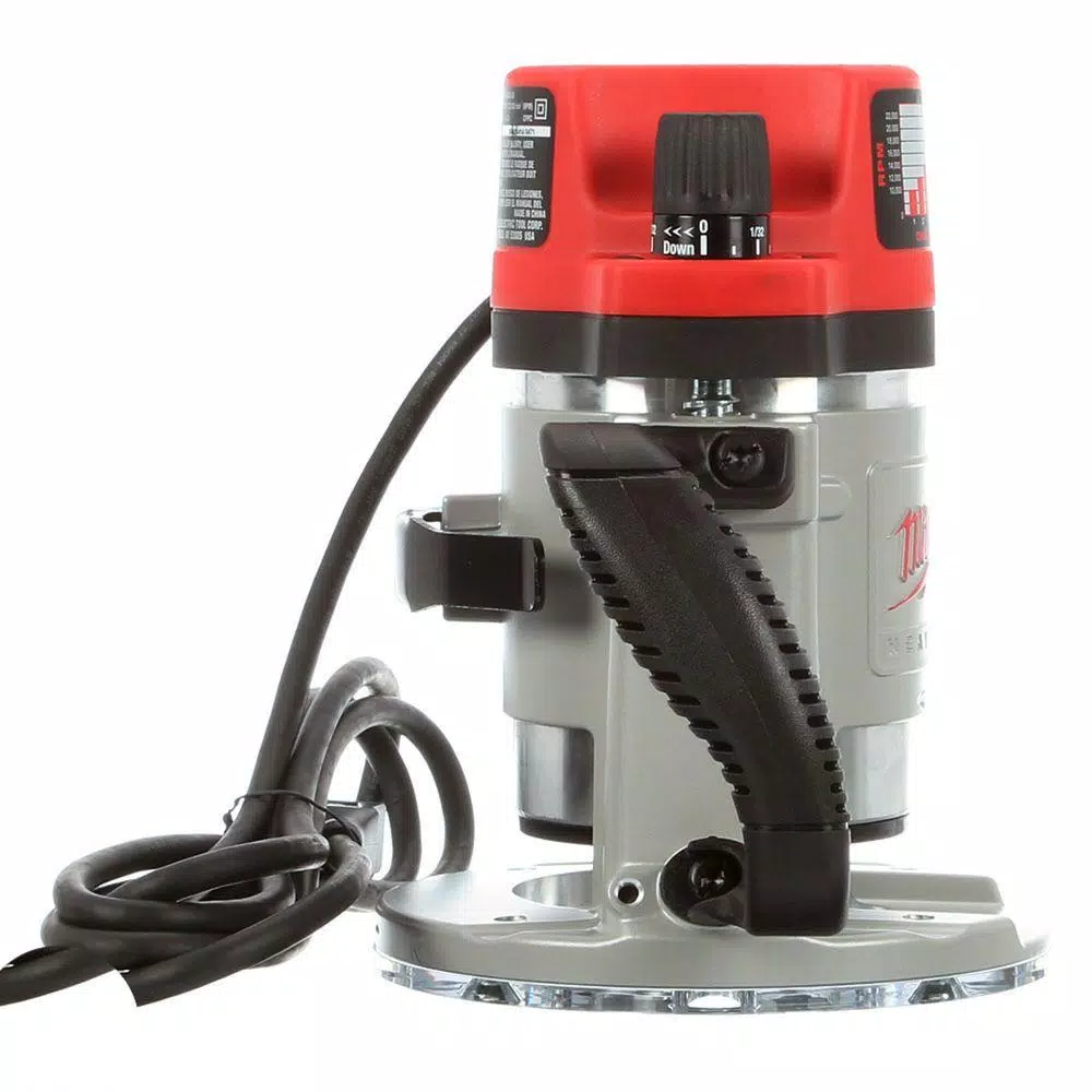 Milwaukee 3-1/2 Max HP Fixed-Base Production Router, 15 Amp, 10,000-22,000 RPM