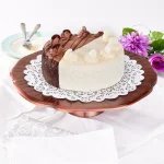 Old Dutch Antique Copper Lily Pad Cake Stand, 14.5 in. Aluminum Dessert Server thumbnail 2