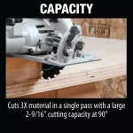 Makita X2 LXT 36V Brushless 7-1/4 in. Rear Handle Circular Saw Kit with 2 5.0Ah Batteries thumbnail 9