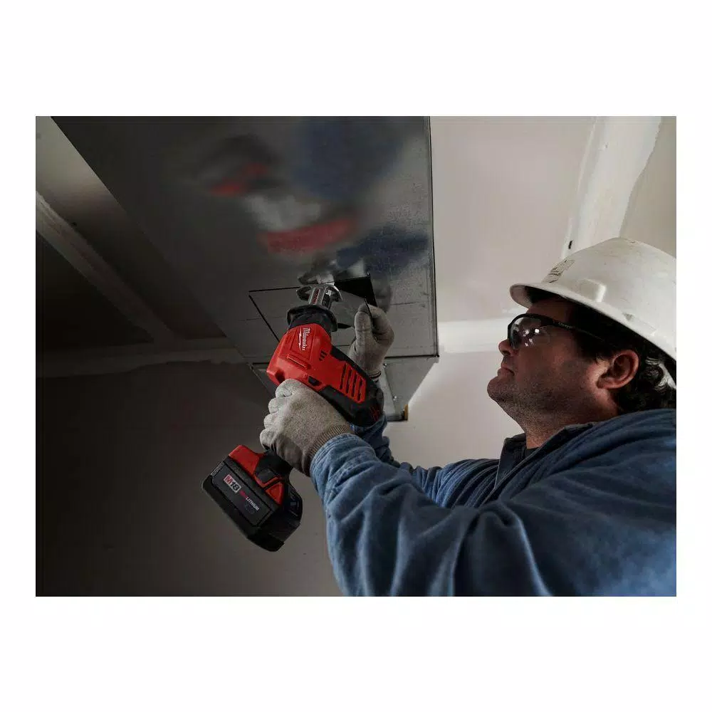 Milwaukee M18 18V Lithium-Ion Cordless Hackzall Reciprocating Saw Kit with 1.5Ah Battery, Charger and Tool Bag
