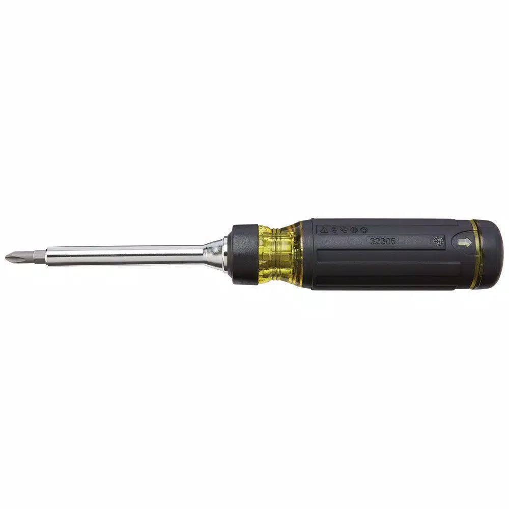Klein Tools 15-in-1 Multi-Bit Ratcheting Screwdriver with Cushion-Grip Handle