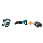 Makita 18V LXT Lithium-Ion 6-1/2 in. Cordless Circular Saw and Reciprocating Saw Combo Kit with (2) 4.0Ah Batteries thumbnail 1