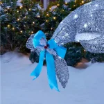 Home Accents Holiday 3.5 ft LED Dolphin Yard Decoration with 80 White Lights thumbnail 5