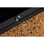 Alpine Industries 40 Gal. Stone & Steel Outdoor Commercial Trash Can with Ash Tray Lid thumbnail 7