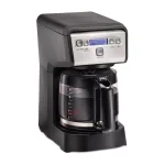 Hamilton Beach 12-Cup Compact Programmable Drip Coffee Maker, Black thumbnail 3