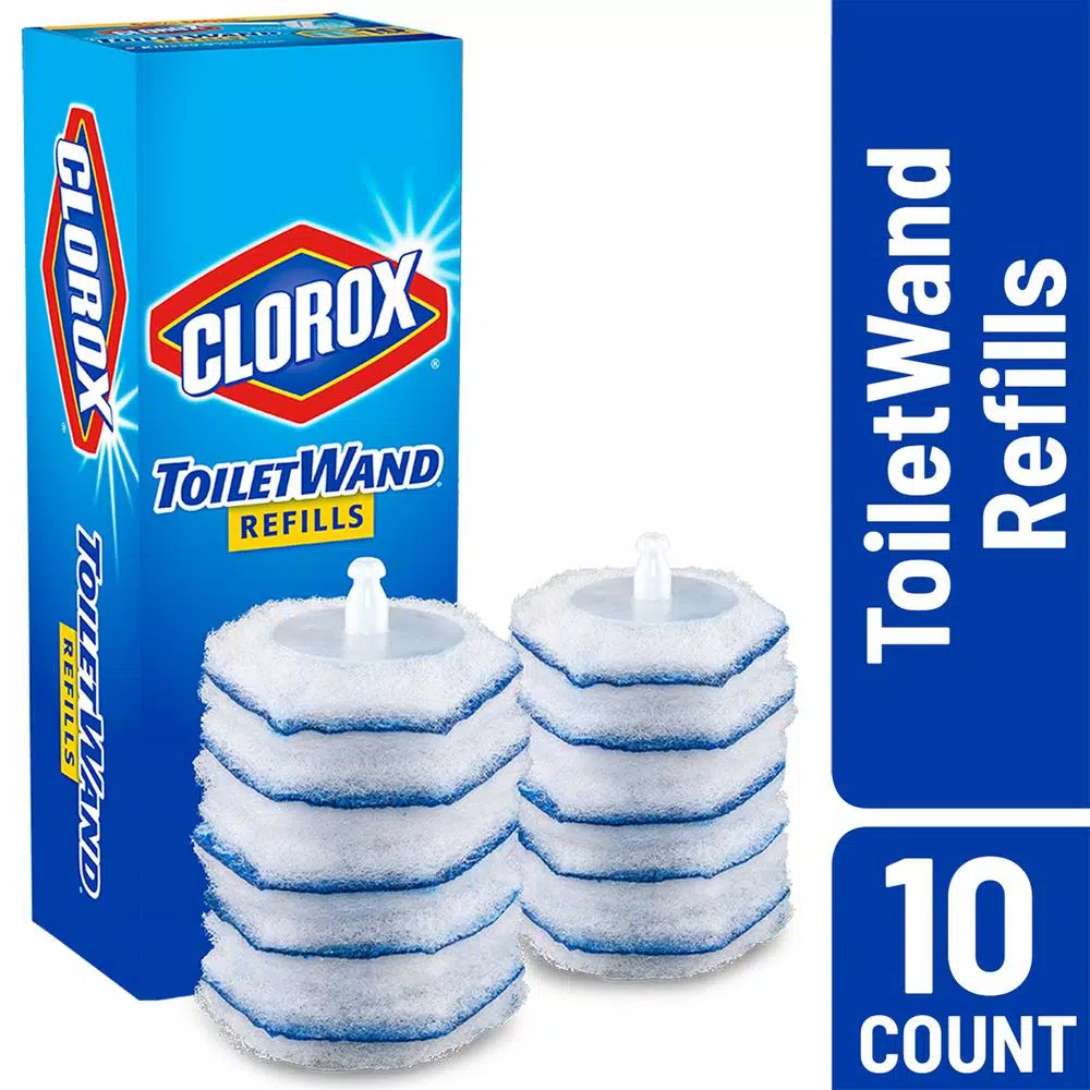 Clorox ToiletWand Disinfecting Disposable Toilet Cleaning Head Refills, 10-Count