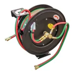 Unbranded 50 ft. x 1/4 in. Retractable Oxygen and Acetylene Twin Welding Hose Reel thumbnail 1