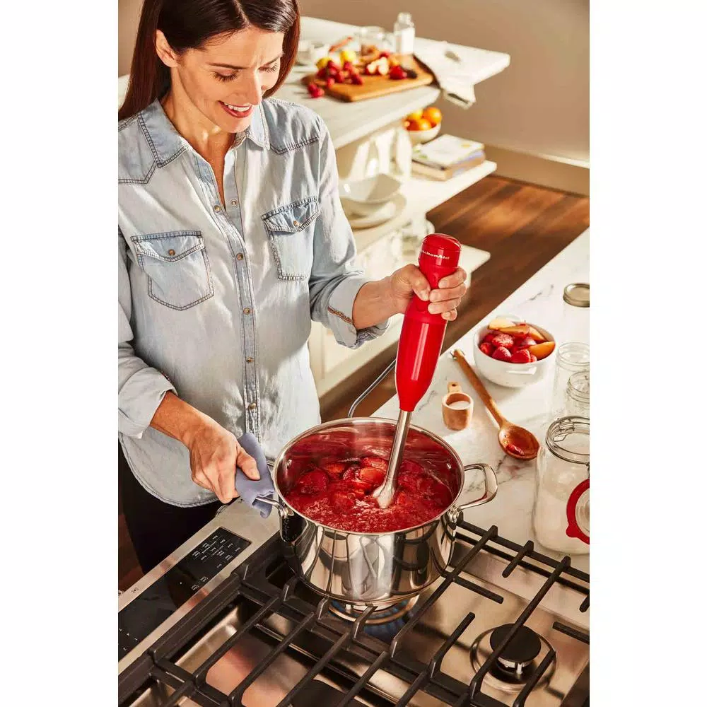 KitchenAid 100-Year Limited Edition Queen of Hearts 2-Speed Immersion Blender, Passion Red