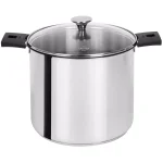Cristel Tulipe 7.5 qt. Stainless Steel Stock Pot with Glass Lid, Removable Handle System thumbnail 1