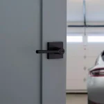 Kwikset Lisbon Signature Series Square Exterior Entry Door Lever, Iron Black, SmartKey Security thumbnail 8