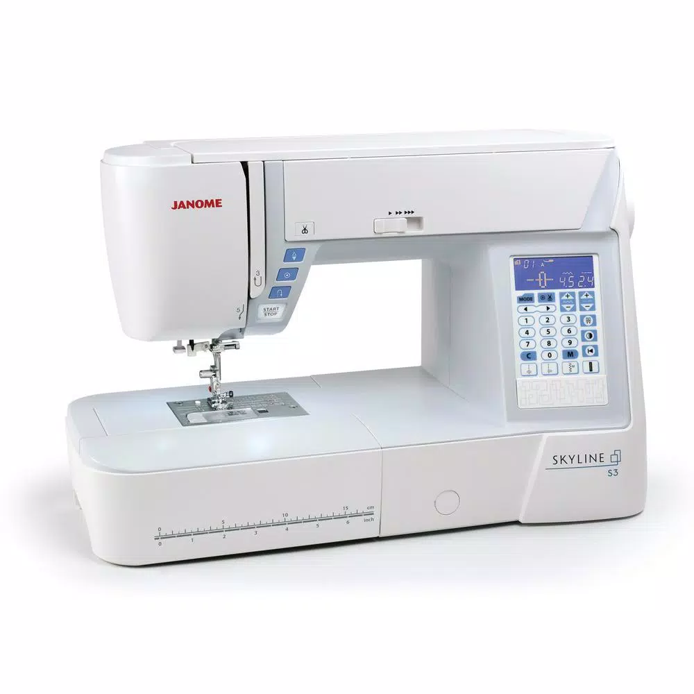 Janome Skyline S3 120-Stitch Sewing Machine with Large Workspace and Superior Feed System Plus